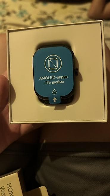 smart wacth: HONOR Choice Watch – ağıllı saat - 1.95 düym AMOLED ekran: parlaq — 1