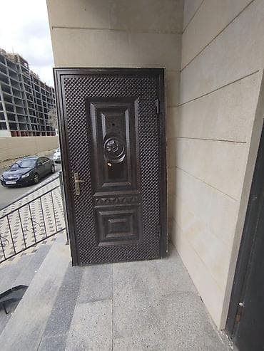 profil sekilleri dini: Dəmir giriş qapısı - Material: möhkəm metal konstruksiya - Rəng: tünd — 1