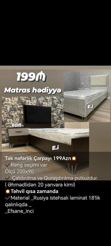 deniz ucun cetirler: Təknəfərlik çarpayı, Dolab, Komod, Tumba, Türkiyə, Yeni — 4