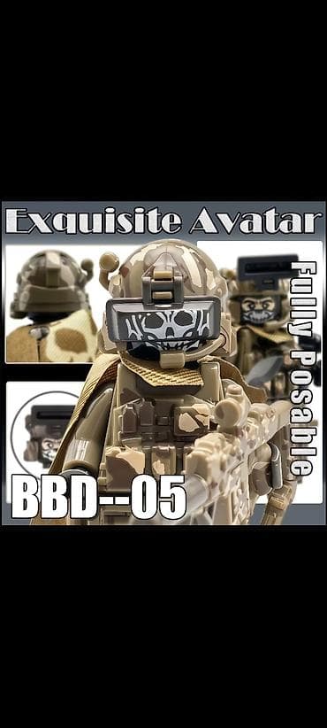 maqnit oyuncaqlar: BBD-05 “Exquisite Avatar” hərbi minifiqur dəsti - Tam hərəkətli — 2