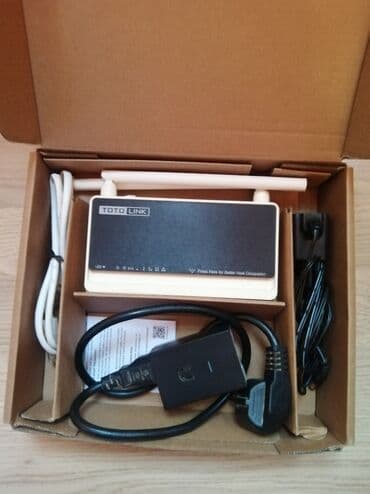 TOTOLINK Wi‑Fi router Xüsusiyyətlər: - İki sabit antenalı dizayn –