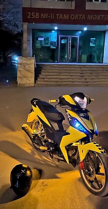 moped prava: Sport üslublu moped - Rəng: Sarı-qara kombinasiyası, aqressiv sport — 4