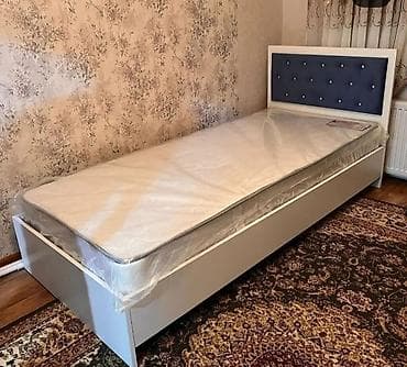 uşaq doşəyi: Tək nəfərlik çarpayı və döşək dəsti - Ölçü: təxmini 90x190 sm — 1