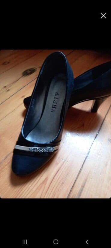 kabloklu kişi tuflisi: Tuflilər, Ölçü: 38, rəng - Qara, İşlənmiş — 1