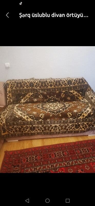 taxt doweyi: Divan üçün rəng - Qəhvəyi Yataq örtüyü — 1