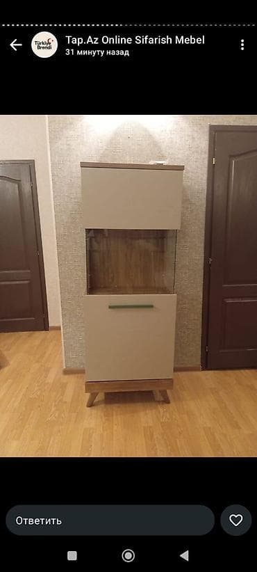 dəmir dolab: Şüşəli dolab vitrini — 1