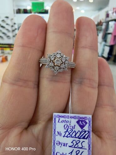 qızılların qiyməti: Üzük, Sarı qızıl, 585 Əyar — 8