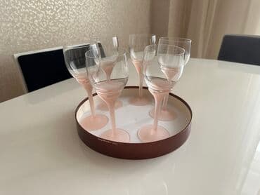 qab dəstləri: Qədəhlər, Şüşə, 18 ədədli dəst, Çexiya — 4