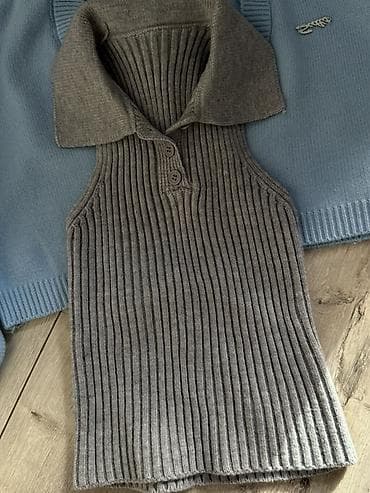 kostumlar: İki hissəli trikotaj dəst ikili dest yenidir - Üst geyim 1: Açıq — 2