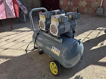 Mexaniki əl alətləri: Yağsız, səssiz hava kompressoru – 1280 W Xüsusiyyətlər: - Güc: 1280 W — 6