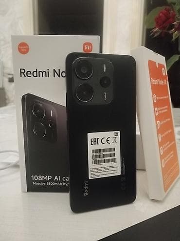 xiaomi not 11 pro: Redmi Note 14, 256 GB, rəng - Qara, Zəmanət, Sensor, Barmaq izi — 2