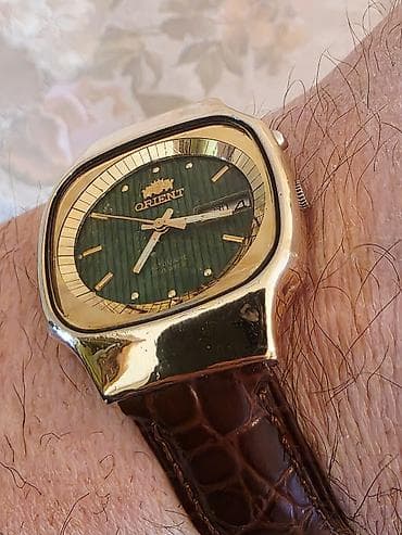 elektronika saat: Qol saatı, Orient, rəng - Qızılı — 1