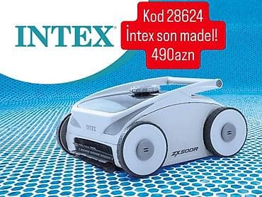 second son: 🤖🏊‍♂️ YENİLİK! INTEX 28624 ZX500R ROBOT PİLİSOSU Hovuz təmizliyinə — 1