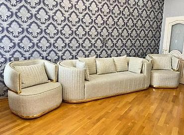 İşlənmiş, Divan, 2 kreslo