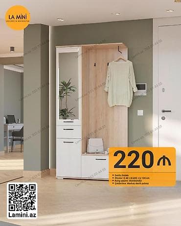 dolab 100: Dəhliz dolabı – La Mini - Ölçülər: D 40 × H 200 × U 100 sm - Rəng — 1