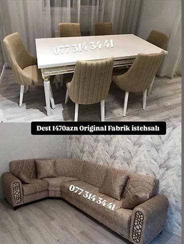 Mebel dəsti – Original Fabrik istehsalı Tərkib: - Yumşaq bucaq