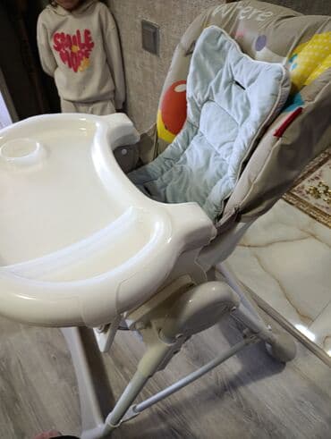 стул для кормления: Uşaq yemək stulu - Rahat və yumşaq oturacaq: qalın, yuyula bilən — 1