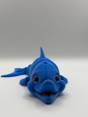 minecraft oyuncaq: Məhsul: 3D çap elastik delfin fiquru - Material: PLA plastik (3D çap) — 3