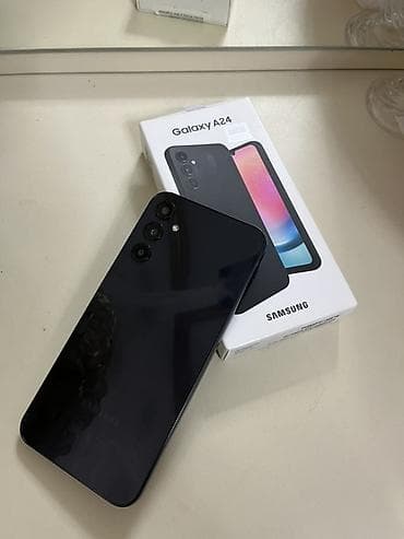 samsung galaxy a70: Samsung Galaxy A24 4G, 128 GB, rəng - Qara, İki sim kartlı — 1