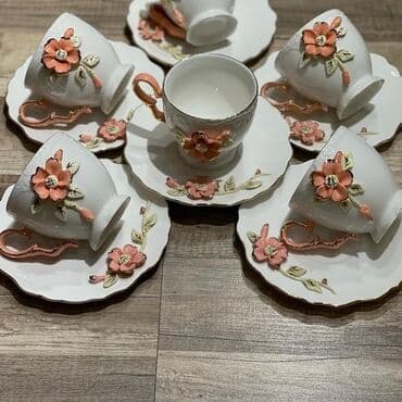 cay termosu: Çay dəsti, rəng - Ağ — 5