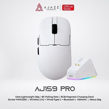 kompyuter alıram: AJAZZ AJ159 PRO oyun siçanı – rəng: White Açılmamış qutuda. Uyğun — 1