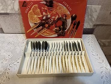 Столовые приборы: Dirçalış firmasının Hədiyyələr seriyasından desert/düyü-bıçaq dəsti — 2