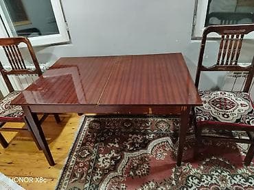 qatlanan stol stul: Qonaq otağı üçün, Açılan, Dördbucaq masa, 2 stul — 2