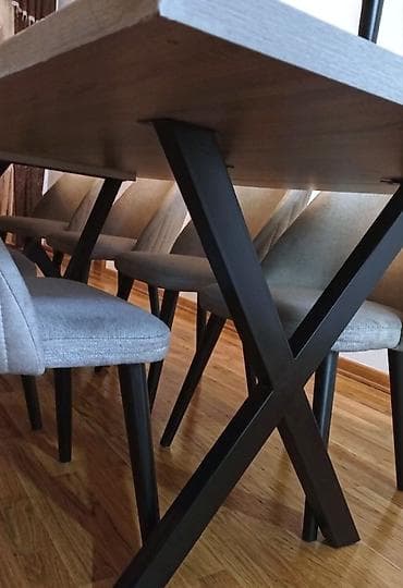 temiz taxta: Qonaq otağı üçün, İşlənmiş, Açılmayan, Dördbucaq masa — 3