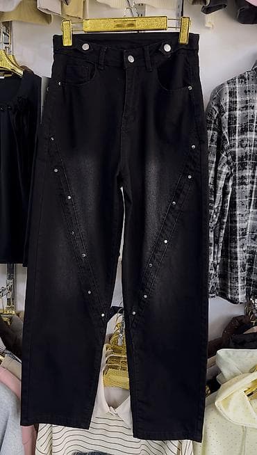 cins şalvar modelleri 2022: Qadın cins şalvar kolleksiyası - Modellər: klassik düz kəsim — 2