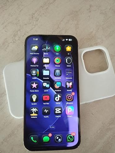 planşet ayfon: IPhone 13 Pro Max, 256 GB, Rose Gold, Simsiz şarj, Face ID — 7