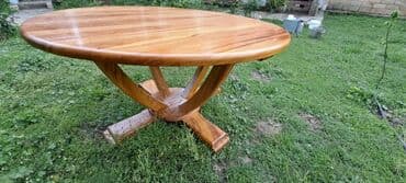 Masalar: Qonaq masası, Açılmayan, Taxta, Yumru masa — 1