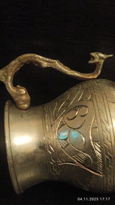 yag qabı: Fincanlar, rəng - Gümüşü, Metal, 1 əd — 4