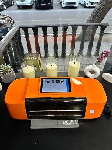 plotter: Portativ hidrogen vinil/ploter kəsici – sensor ekranlı, narıncı korpus — 4