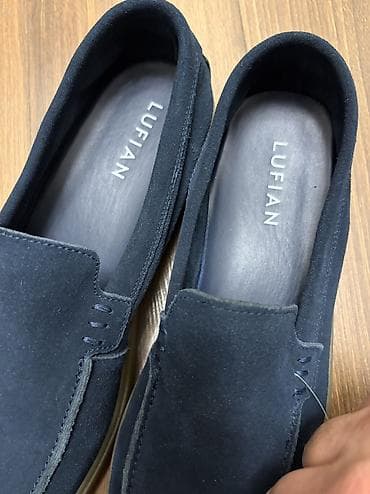 mavi mokasinlər: Ölçü: 44, rəng - Göy, Yeni — 10