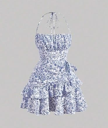 dress: Gündəlik don, Mini, Mavi, S — 1