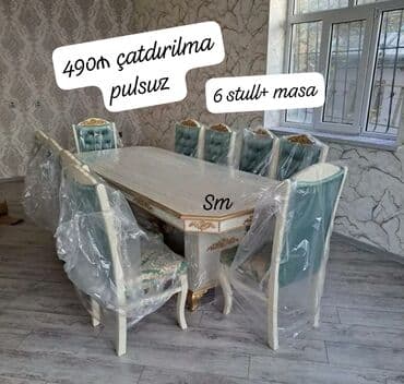 quxna stulu: 🇹🇷Turkiye istehsali. Metbex masa desti Masa 4 oturacaq Masa 80*130 — 11