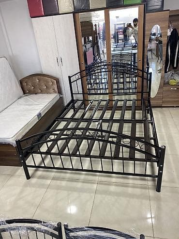 gence matras: Demir çarpayi 160/200 olçu çatdırılma seher içi 340 azn matras ile — 3