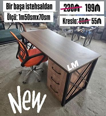 Yazı masası / iş masası ENDİRİMLƏ Qiymət : 199₼ ➡️Məhsul yenidir☑️