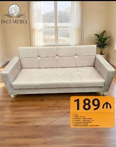 Ev üçün mebel: Divan, Yeni, Açılan, Bazalı, Parça, Ödənişli çatdırılma — 1
