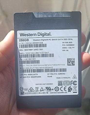 2tb hard disk: SSD disk Western Digital (WD), 256 GB — 1