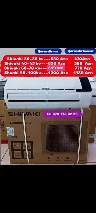 qaqa desti: Kondisaner anbardan satiş.Quraşdirilma pulsuz.30-35kv -490 azn.1-3 ilə — 10