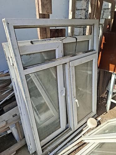 5 lik boru: Yeni İkiqat şüşə paketi Plastik pəncərə, Еni: 119 sm, Uzunluğu: 155 sm — 4