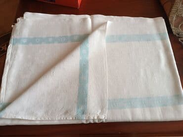 süfreler: Yeni rəng - Ağ Kətan Süfrə, Pulsuz çatdırılma — 1