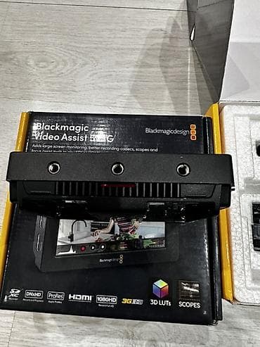 ipad 14 pro: Blackmagic Design Video Assist 5" monitor-rekorder - 5 düymlük — 7