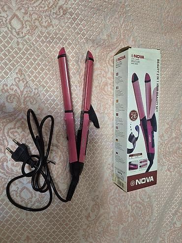 dirnaq aparatlari instagram: NOVA 2-in-1 saç düzləndirici və buruq yaradan cihaz (model: NHC-2009) — 4