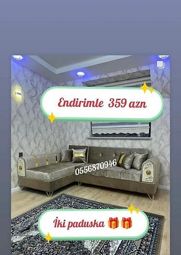 Künc divan, Yeni, Açılan, Bazalı, Parça, Şəhərdaxili pulsuz çatdırılma