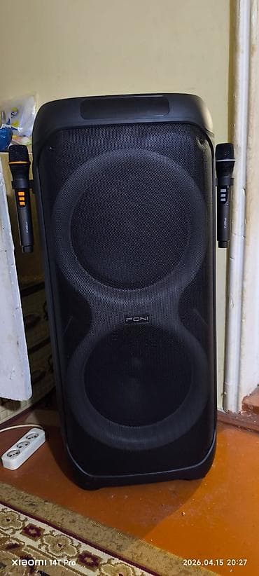 musiqi: Parti/karaoke səs sistemi – FONI markalı böyük portativ kolon 3 defe — 5