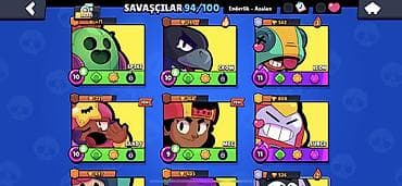 x96 max: Brawl Stars oyun hesabı - Kupa: 30,735 - Dəyərlilər: 94/100 döyüşçü — 2