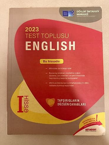 testlər: Məhsul: 2023 Test Toplusu – English (I hissə) Tərtib edən: Dövlət — 1