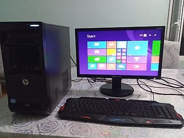 processor core i7: HP stolüstü kompüter seti – tam hazır iş/gündəlik istifadə üçün RAM — 2